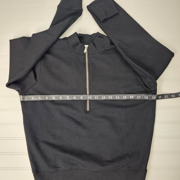 Universal Standard Zoe Women's Black Half Zip High Neck Pullover Size XS NWT - Picture 13 of 16